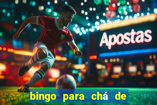 bingo para chá de bebê para imprimir grátis